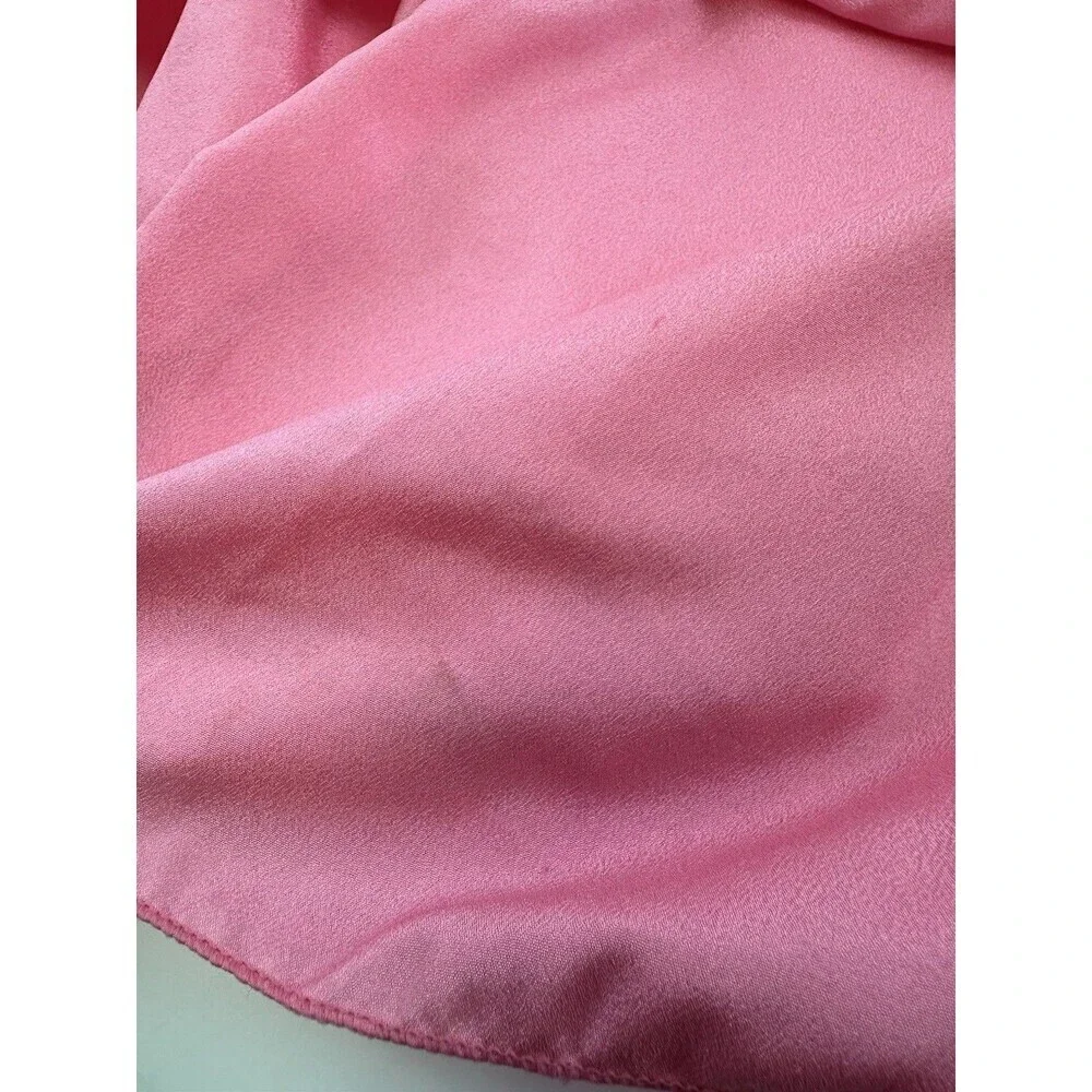 Super Mario Princess Peach Pink Dress Costume‎ Long Zip Layered Girls 140 10/12